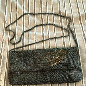 Bronze Beaded Evening Bag
